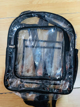 Cargar imagen en el visor de la galería, Mochila transparente de calidad color negro
