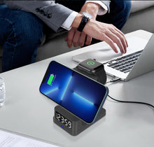 Cargar imagen en el visor de la galería, Estación De Carga De Despertador Despertador Digital Con carga para celular y Smart Watch MOD ZE-1916
