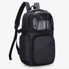Cargar imagen en el visor de la galería, Nueva mochila de motociclista deportiva de fibra de carbono, mochila de carcasa dura impermeable MOD A1350

