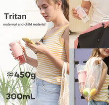 Cargar imagen en el visor de la galería, licuadora portátil para hacer jugo, exprimidor de batidos de frutas y verduras recargable de 300ML, potente mezclador de alta velocidad sin BPA MOD KLP-08
