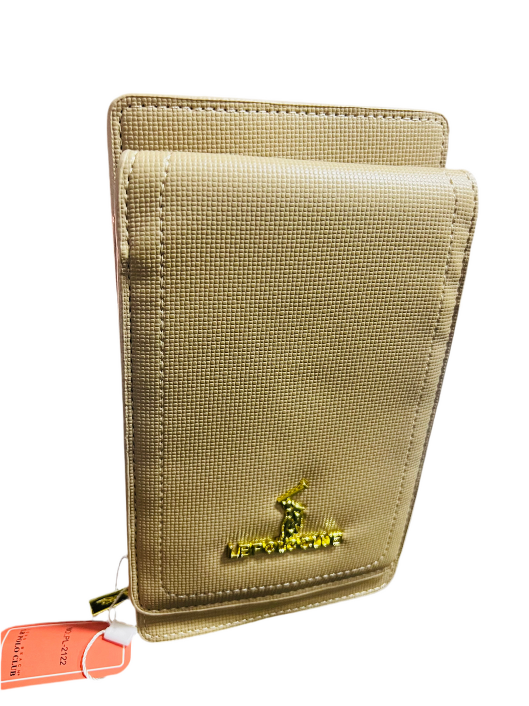Cartera con porta tarjetas y monedero con correa larga  premium LBPOLOCLUB MOD PL-2122