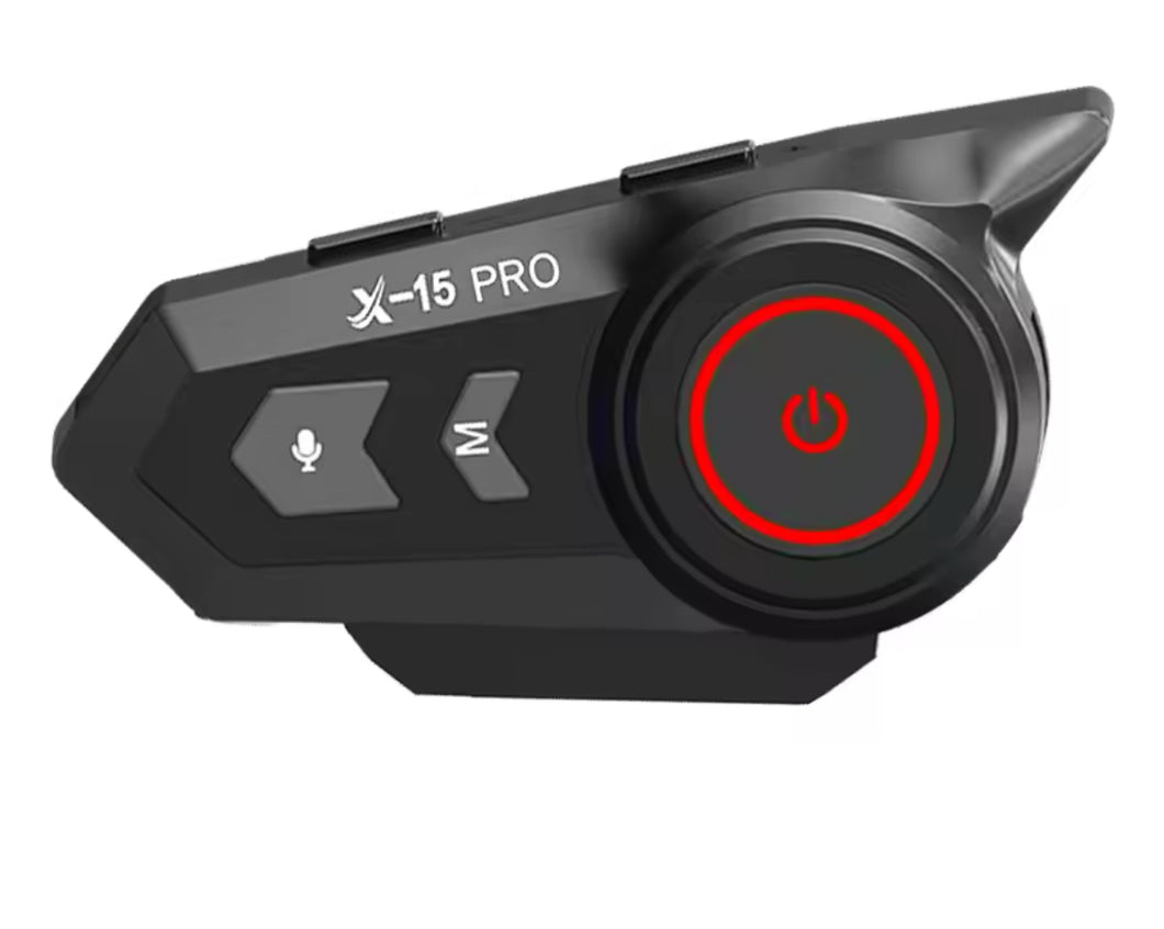 X-15-auriculares inalámbricos para casco de motocicleta, audífonos manos libres con Bluetooth 5,0, batería de 1200mAh, resistentes al agua MOD X-15