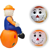 Cargar imagen en el visor de la galería, Figura inflable de espantapájaros con luz LED MOD 383
