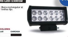 Cargar imagen en el visor de la galería, Barra rectangular 12 led luz fija MOD RS-LED-13001W
