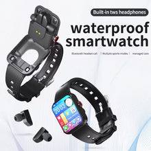 Cargar imagen en el visor de la galería, Reloj inteligente 2 en 1 para hombre y mujer, pulsera deportiva con auriculares, Bluetooth, Android e IOS, de lujo MOD S6
