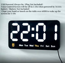 Cargar imagen en el visor de la galería, Reloj de pared digital con alarma MOD 3826
