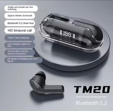 Cargar imagen en el visor de la galería, Auriculares inalámbricos TM20, cascos con Bluetooth, TWS, pantalla LED, táctil, cancelación de ruido
