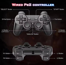 Cargar imagen en el visor de la galería, Control dual shock análogo de cable para ps2
