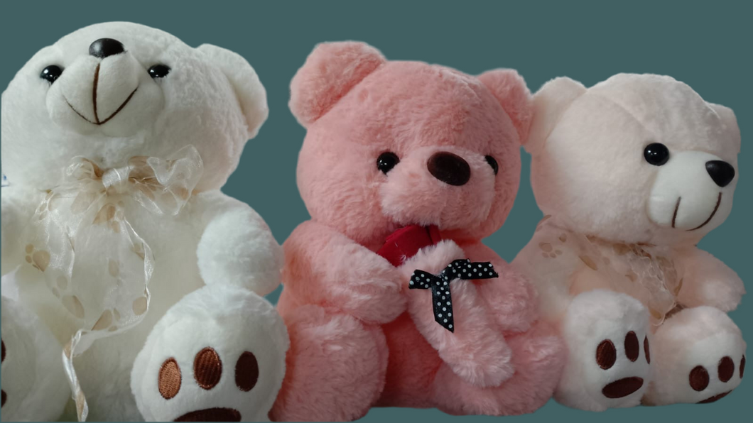 Oso de 23 cm teddy  surtido diseños MOD SB0201