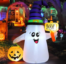 Cargar imagen en el visor de la galería, Fantasma Inflable De Halloween De 1,5 M Con Calabaza Inflable MOD 96900
