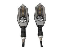 Cargar imagen en el visor de la galería, Direccional Led Secuencial Tipo Zafiro Universal Para Motocicleta MOD RS-DIR-0054Y-BLUE
