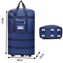 Cargar imagen en el visor de la galería, Maleta Bolsa de viaje plegable con ruedas universales, bolsa de equipaje expandible de gran capacidad MOD HE-X08
