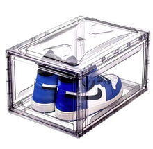 Cargar imagen en el visor de la galería, Caja de almacenamiento de zapatos, armario de zapatos deportivo antioxidante, transparente, exhibición de pared MOD X1
