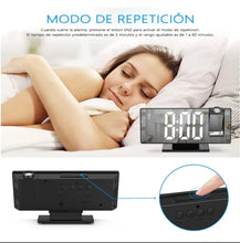 Cargar imagen en el visor de la galería, Reloj Despertador Digital Proyección Con Radio Y Proyector MOD DS-3718LW
