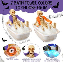 Cargar imagen en el visor de la galería, Skeleton en tina musical y movimiento para decoración HALLOWEN MOD SH-24004
