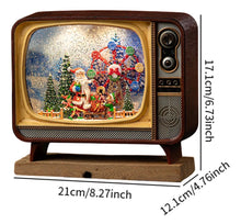 Cargar imagen en el visor de la galería, Televisor, Retro, navideño, Caja, musical, con luz y sonido MOD WDL24034B
