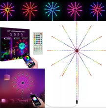 Cargar imagen en el visor de la galería, Luces De Fuegos Artificiales Tira De Luces Led Bluetooth Rgb Multicolor MOD ZE-0760
