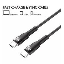 Cargar imagen en el visor de la galería, Cargador cable tipo C entrada C carga rápida calidad VEGER 100W C-C MOD CC-02
