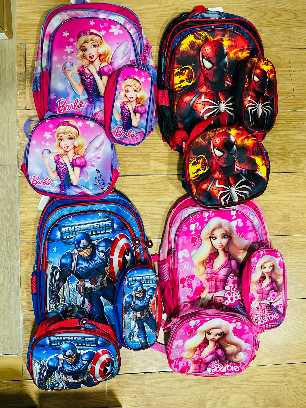 Mochila combo de personaje para niños MOD 31653