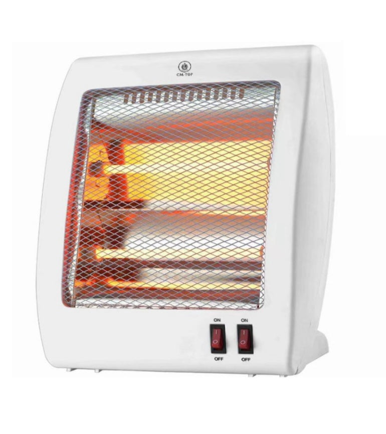 Calentador de escritorio portátil con 2 ajustes de temperatura, calefacción rápida ajustable, 600W, seguro, silencioso, interior, para el hogar