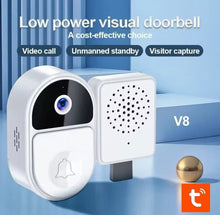 Cargar imagen en el visor de la galería, Timbre de puerta Wifi 1080P impermeable en tiempo Real Tuya timbre inteligente intercomunicador inalámbrico timbre de puerta intercomunicador cámara MOD T1 T2
