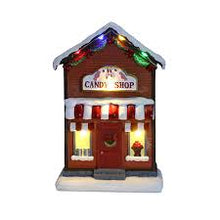 Cargar imagen en el visor de la galería, Christmas Village House Figurine Desktop Ornament Candy Shop 19 cm MOD Z615ABCD
