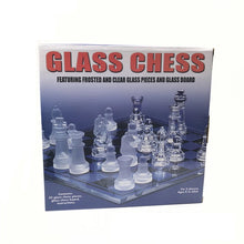 Cargar imagen en el visor de la galería, Juego de ajedrez de cristal, tablero de ajedrez de cristal, Reunión Internacional para Niños, juego de entretenimiento familiar
