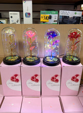 Cargar imagen en el visor de la galería, Rosa eterna con luz MOD YJ7681-5
