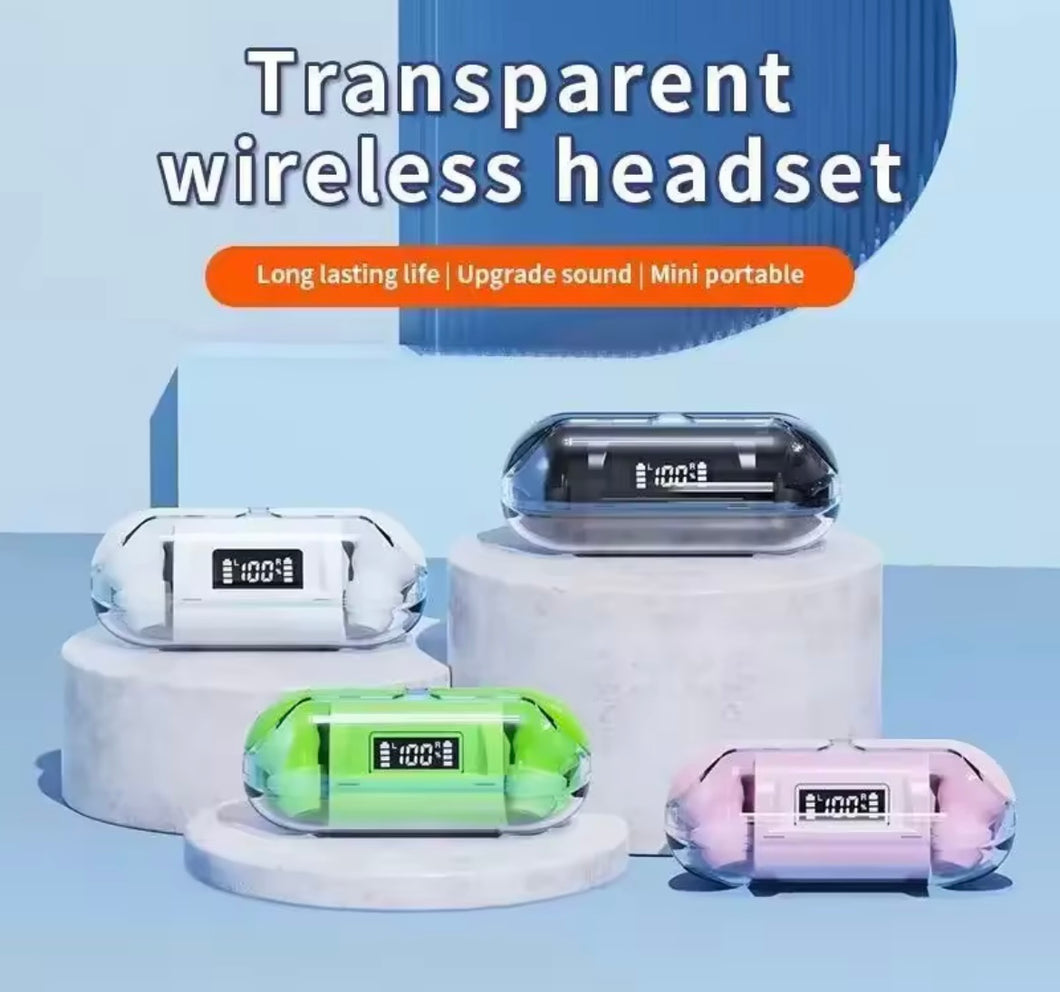 Auriculares inalámbricos TM20, cascos con Bluetooth, TWS, pantalla LED, táctil, cancelación de ruido