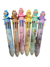 Cargar imagen en el visor de la galería, Pluma de Labubu de dibujos animados 10 colores bolígrafo de Gel de prensa multicolor suministros para estudiantes papelería
