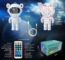Cargar imagen en el visor de la galería, Proyector de luz LED de estrella de astronauta con Bluetooth, luz nocturna de ambiente para dormitorio, Aurora, Luna, nebulosa, galaxia, iluminación para niños MOD ZE-1642
