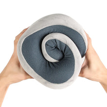 Cargar imagen en el visor de la galería, Almohada en forma de U de algodón con memoria para el cuello, almohada de viaje portátil de rebote lento
