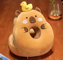 Cargar imagen en el visor de la galería, Almohada de felpa para dormir de Capybara, cojín de dibujos animados para silla de oficina, respaldo de cintura, sofá, regalos de decoración del hogar MOD 2503
