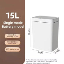 Cargar imagen en el visor de la galería, Nueva bote de basura inteligente con Sensor automático ultravioleta, se puede utilizar en multiescena, cocina, dormitorio, sala de estar, bote de basura de 15L
