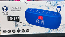 Cargar imagen en el visor de la galería, Reloj creativo portátil para exteriores, alarma, Mini altavoz de sonido TN-177, regalo Bluetooth, dispositivo de Audio compacto de mano transfronterizo
