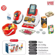 Cargar imagen en el visor de la galería, Mini caja registradora de juguete para niños y niñas, juego de caja registradora, simular cada caja registradora clásica, supermercado, cajero, regalo de cumpleaños MOD 668-93
