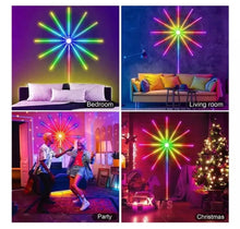 Cargar imagen en el visor de la galería, Luces De Fuegos Artificiales Tira De Luces Led Bluetooth Rgb Multicolor MOD ZE-0760
