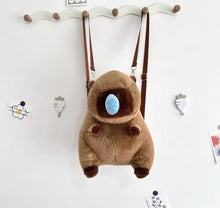 Cargar imagen en el visor de la galería, Mochila Capybara Simple de animales de dibujos animados, bolso de muñeca estirable, bolsa de hombro con moco estirable MOD 9926
