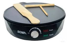 Cargar imagen en el visor de la galería, Crepera o parrilla eléctrica para cocina Máquina para hacer crepes de 12 pulgadas, sartén eléctrica y máquina para hacer tortitas con sartén antiadherente y esparcidor MOD
