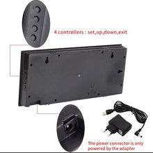 Cargar imagen en el visor de la galería, Reloj despertador digital Reloj de pared electrónico Pantalla de números grandes Reloj despertador junto a la cama Reloj montado en la pared MOD 3308
