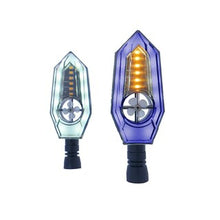 Cargar imagen en el visor de la galería, Direccional Led Secuencial Tipo Zafiro Universal Para Motocicleta MOD RS-DIR-0054Y-BLUE
