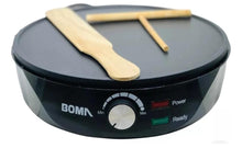 Cargar imagen en el visor de la galería, Crepera o parrilla eléctrica para cocina Máquina para hacer crepes de 12 pulgadas, sartén eléctrica y máquina para hacer tortitas con sartén antiadherente y esparcidor MOD
