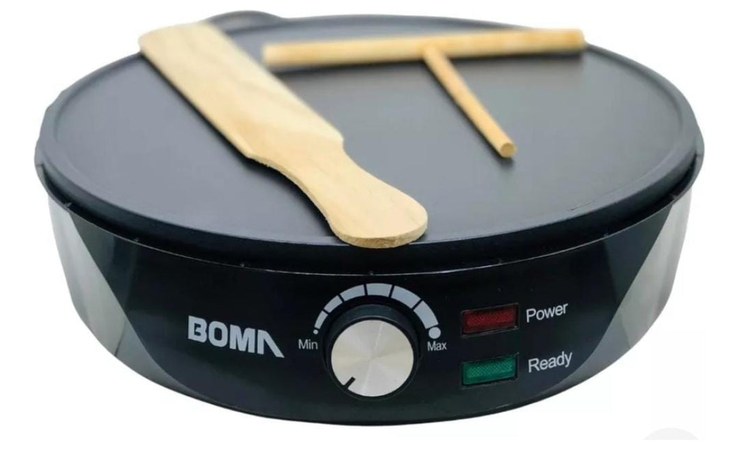 Crepera o parrilla eléctrica para cocina Máquina para hacer crepes de 12 pulgadas, sartén eléctrica y máquina para hacer tortitas con sartén antiadherente y esparcidor MOD