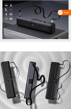 Cargar imagen en el visor de la galería, Altavoz inalámbrico de carga con paneles solares duales, altavoz estéreo con bajos, bandolera, altavoz portáti MOD V66

