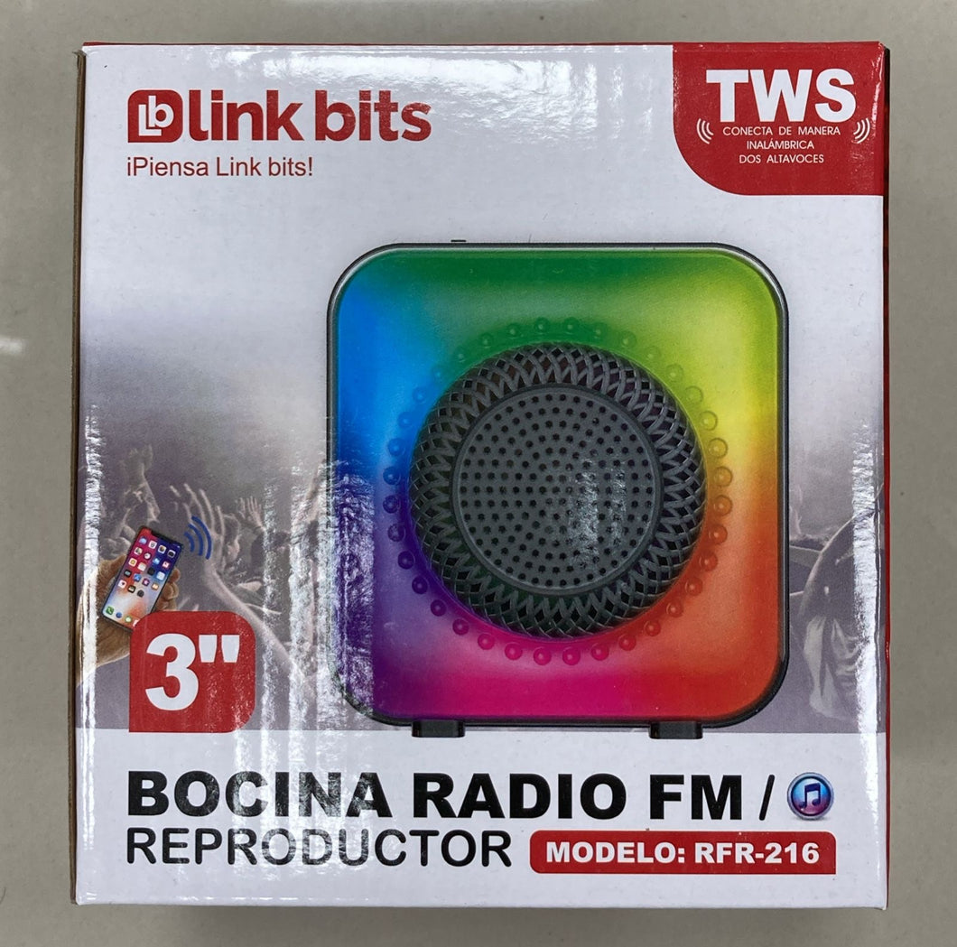 Bocina de BT REPRODUCTOR CON RADIO FM MOD VA377T