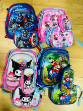 Cargar imagen en el visor de la galería, Mochila combo de personaje para niños MOD 31633
