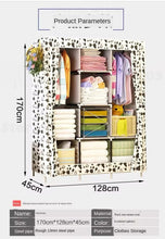 Cargar imagen en el visor de la galería, Armario portátil espacioso, organizador de armario, armario de ropa, vestidor de almacenamiento para dormitorio, juguetes, toallas, Libros
