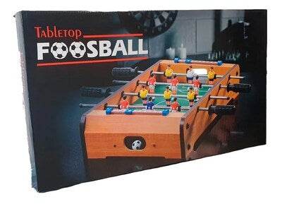 Mini juego de mesa Futbolito juegute educativo con dos pelotas MOD 053