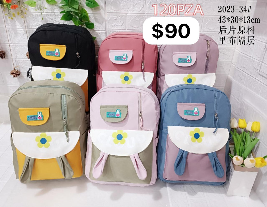 Mochila escolar juvenil de nailon MOD 2023-34