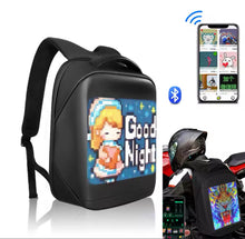 Cargar imagen en el visor de la galería, Mochila con led Pantalla LED 3,0 impermeable, Versión Bluetooth, pantalla LED inteligente, publicidad dinámica, mochila, Control de teléfono móvi MOD T-3
